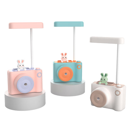 3in1 Cute Camera Shape Table Desk Flexible LED Lamp with Pen Pencil Holder & Pencil Sharpener